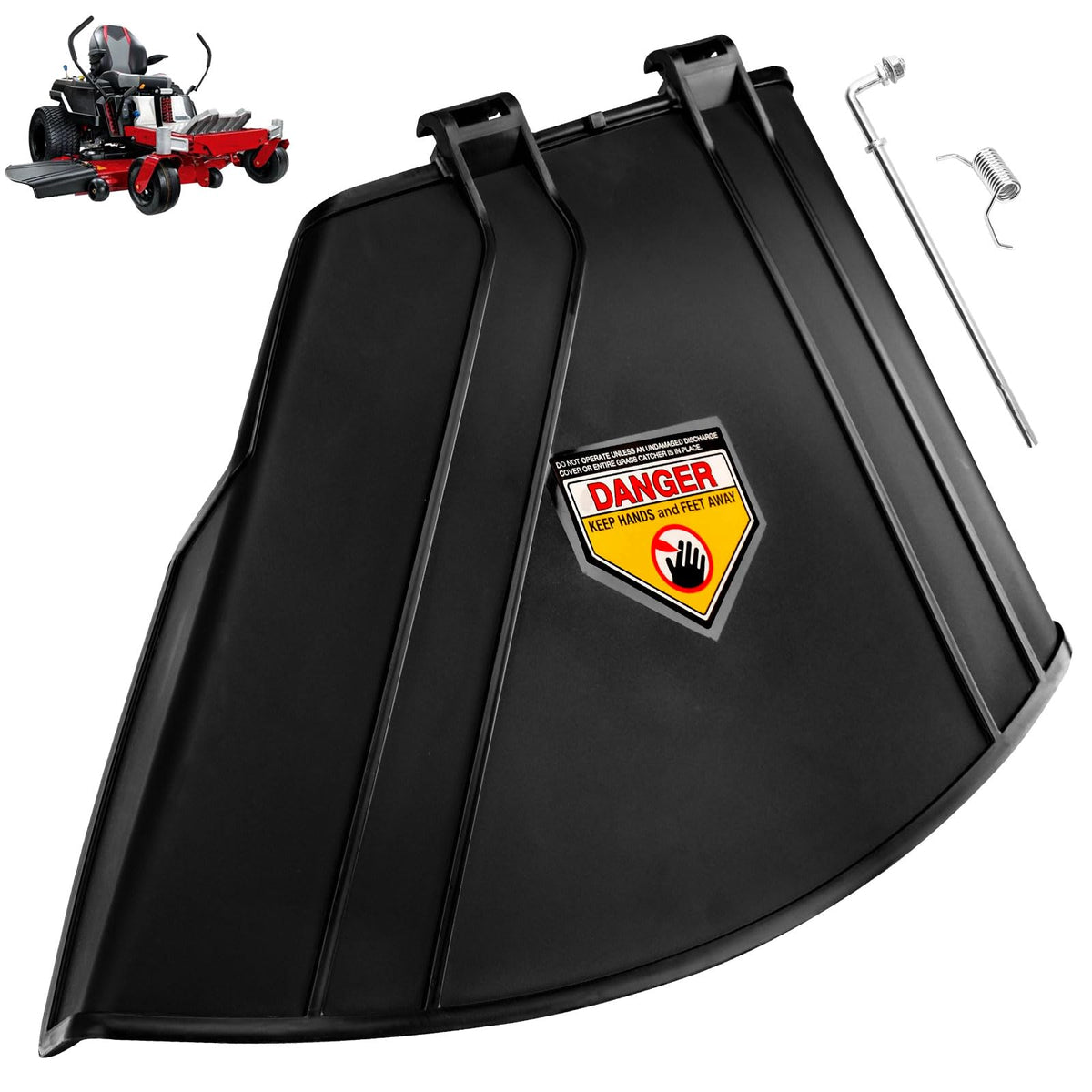 WHMYZHL deflector shield for Exmark Quest E-Series 42 enhances debris deflection and cleaner mowing