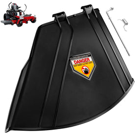 WHMYZHL deflector shield for Exmark Quest E-Series 42 enhances debris deflection and cleaner mowing