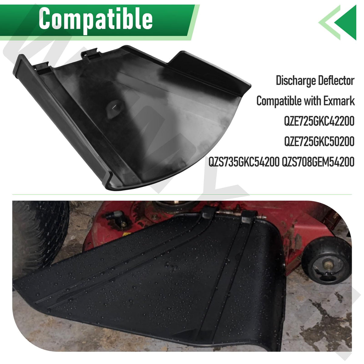 WHMYZHL deflector shield kit 138-7502 supports Exmark and Toro compatibility for steady mowing