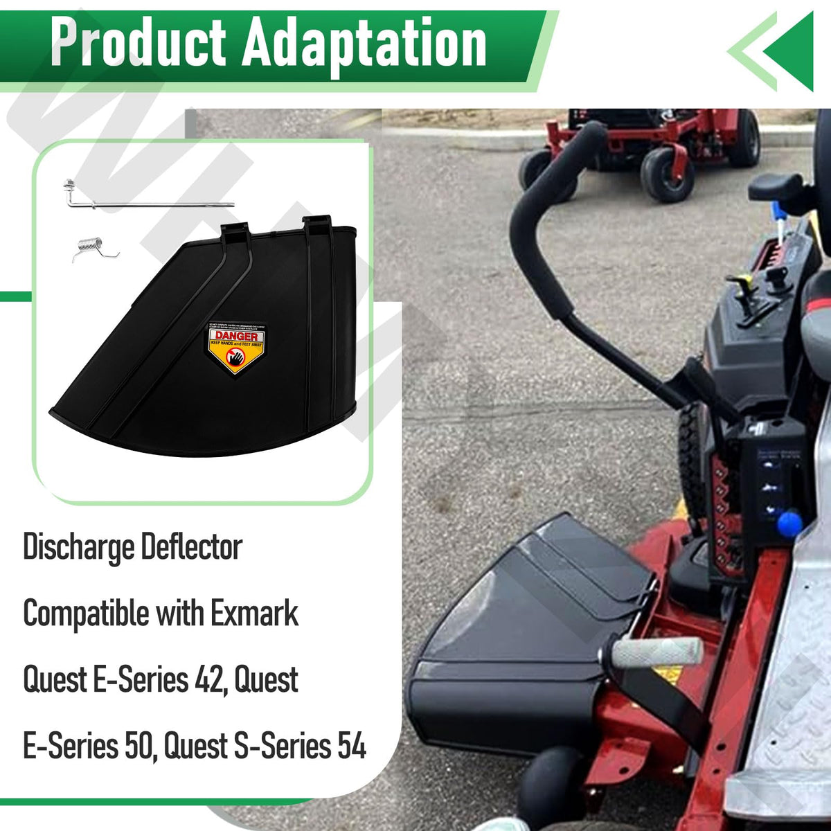 WHMYZHL deflector shield with spring kit enables quick replacement and secure fit