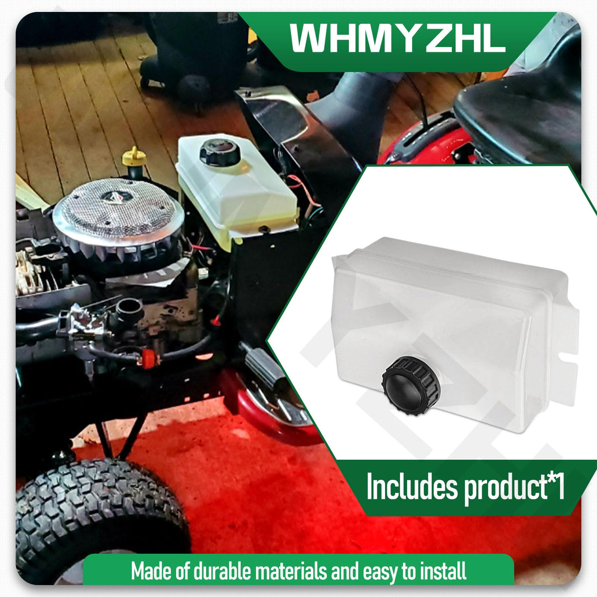 WHMYZHL installation-ready fuel tank image showing mounting interface and seal integrity
