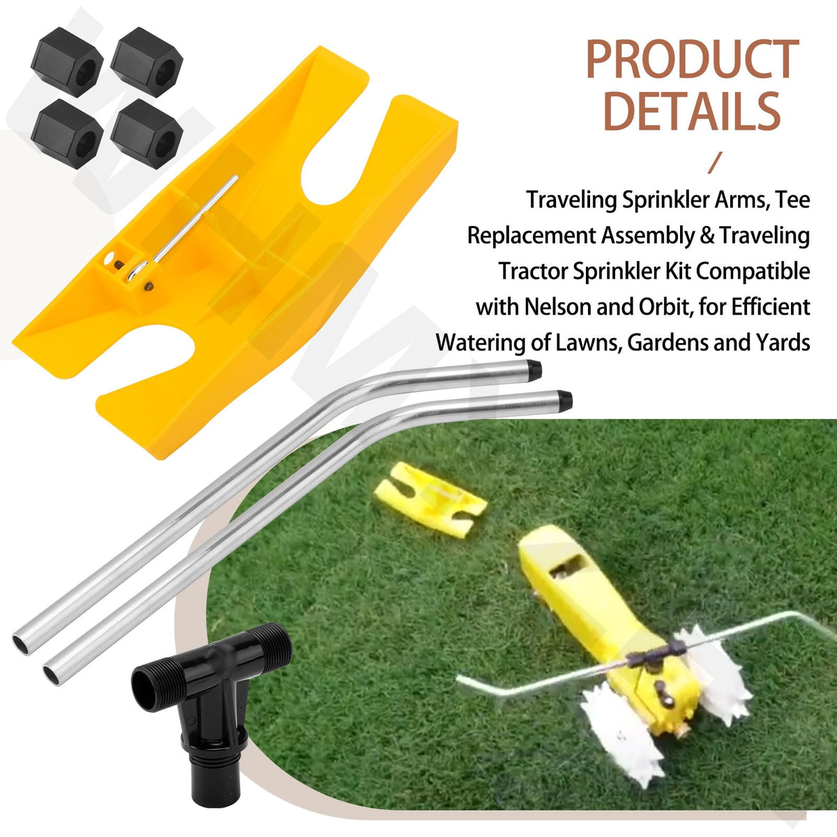 WHMYZHL Swivel Arm maintains consistent water distribution across the yard