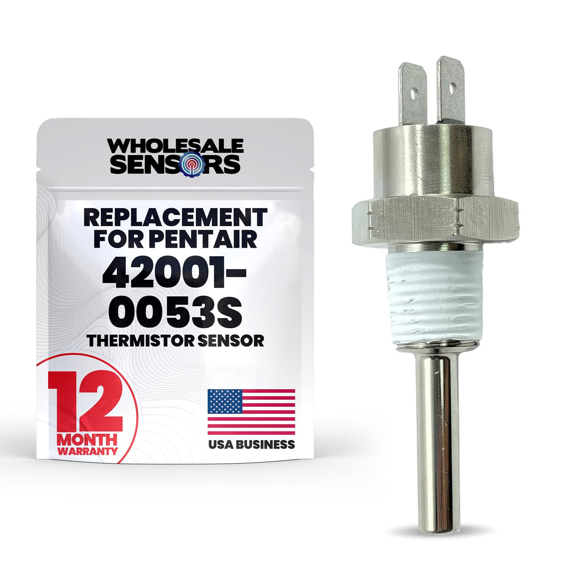 Wholesale Sensors Pentair 42001-0053S thermistor body for precise pool temperature sensing.