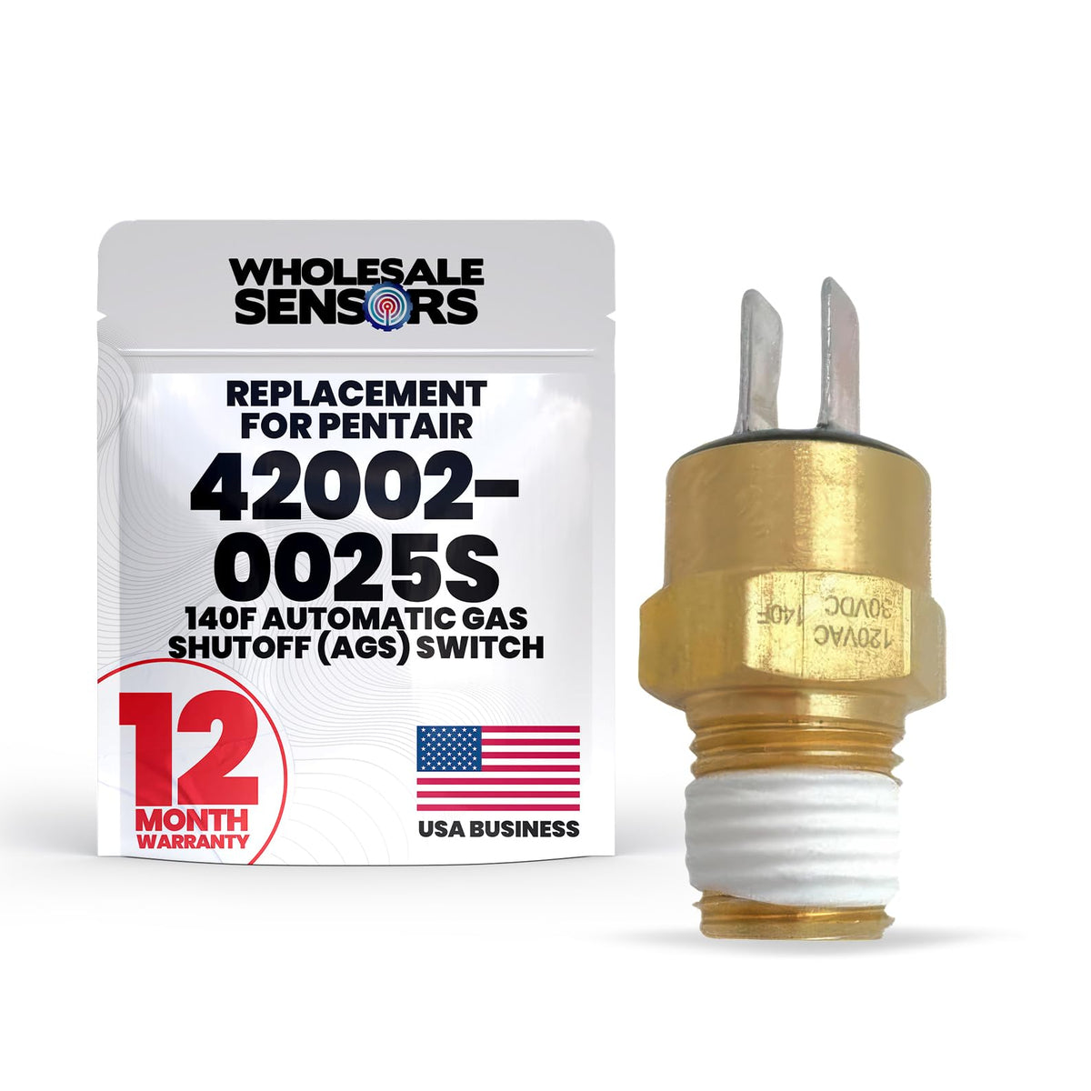 Pentair 42002-0025S switch front view ensuring safe pool heater operation
