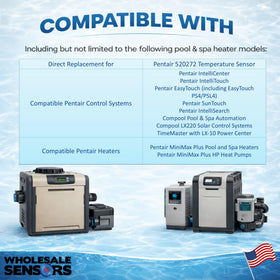 Pentair 520272 works with SunTouch for pool and spa temperature management
