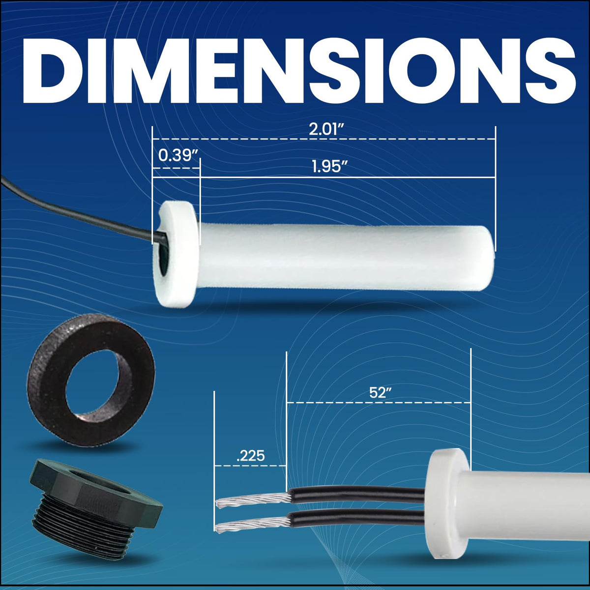 Wholesale Sensors thermistor technology delivers precise temperature readings for reliable pool control.