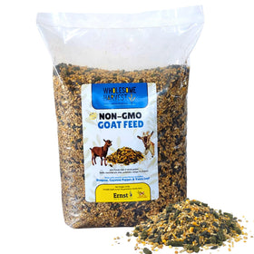Wholesome Harvest goat feed 16% protein bag front view supports growth