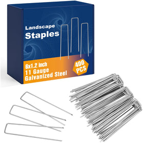Whonline 6-inch galvanized stake closeup shows rust-proof durability for outdoor use.