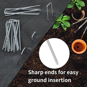Whonline Versatile stakes suitable for tents, fabric, and hoses in outdoor setups.