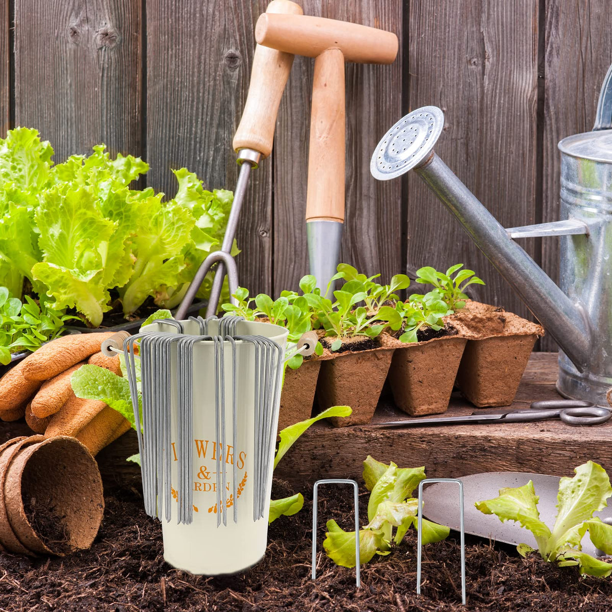 Whonline Yard and lawn anchoring with sturdy ground stakes for secure placements.