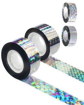Whtawtaw bird scare tape 328ft roll deters birds with reflective shine