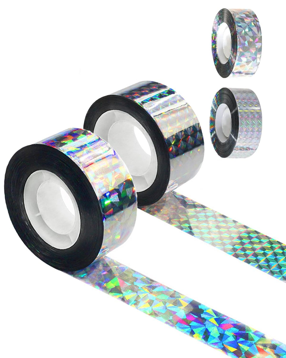 Whtawtaw bird scare tape 328ft roll deters birds with reflective shine