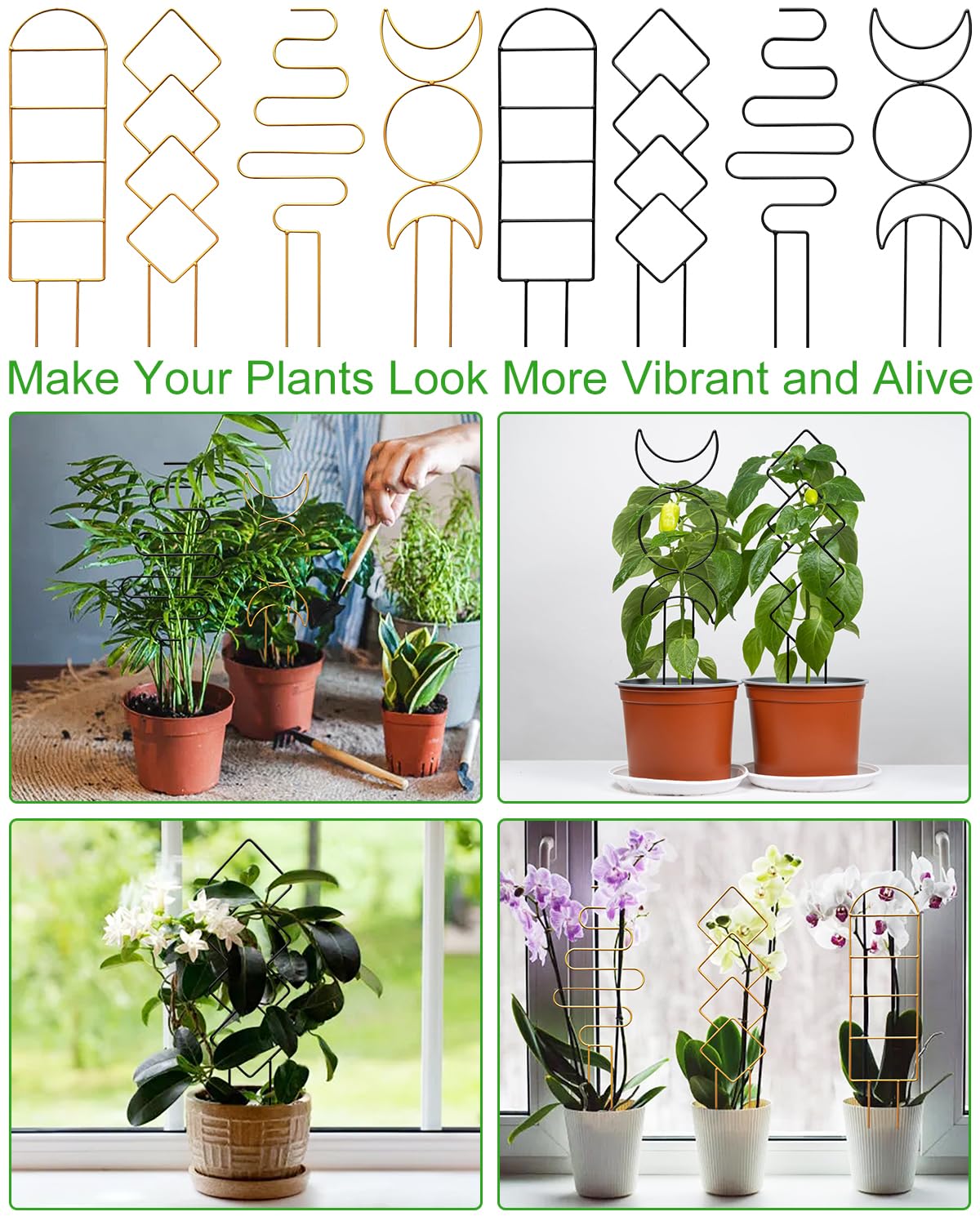 Whtawtaw compact trellis kit for small climbers in containers