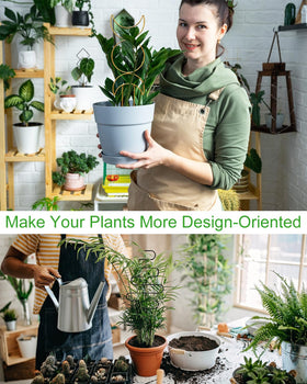 Whtawtaw easy-to-insert small trellis for potted plants keeps climbers organized