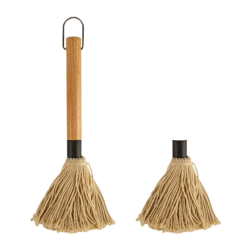 WHTCHSU BBQ mop brush applying sauce evenly for juicy results