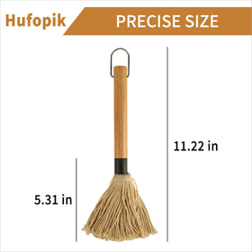 WHTCHSU wood-handle closeup shows durable grip for steady basting