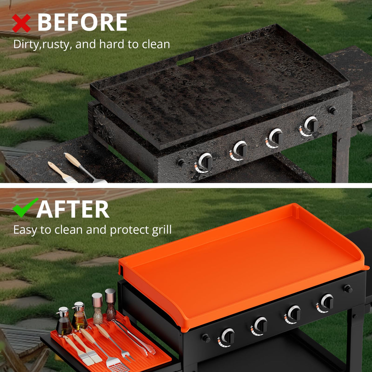 WhtSky silicone tool mat organizer fits 16x11.5 mat