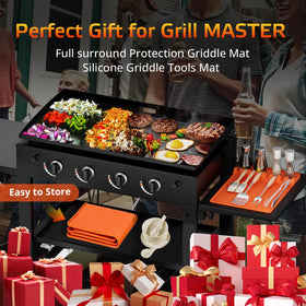 WhtSky 36-inch grill cover with foldable silicone protection