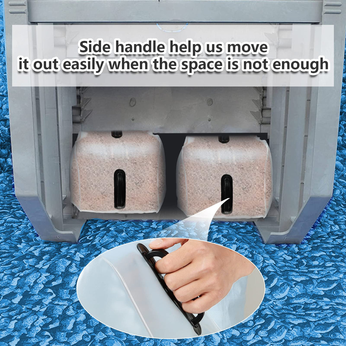 Whumsdog easy-fill seal-lid weights simplify setup and removal.