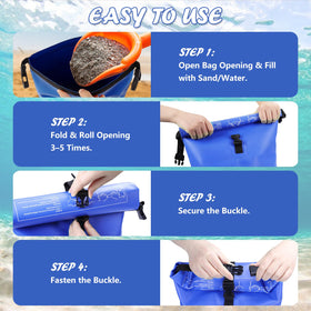 Whumsdog pool step weights folded-storage view emphasizes compact, easy storage.