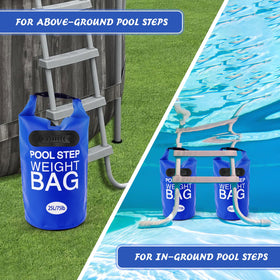 Whumsdog pool step weights nylon-handle close-up shows reinforced grip for easy handling.