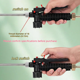 WHZAZGW replacement handle wand highlights 18mm thread compatibility.