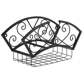 WiMas garden hose holder wall mount showing sturdy metal construction for outdoor use.