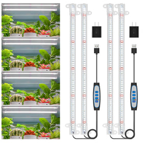 Wiaxulay LED grow light strip front view for even indoor growth with full-spectrum light