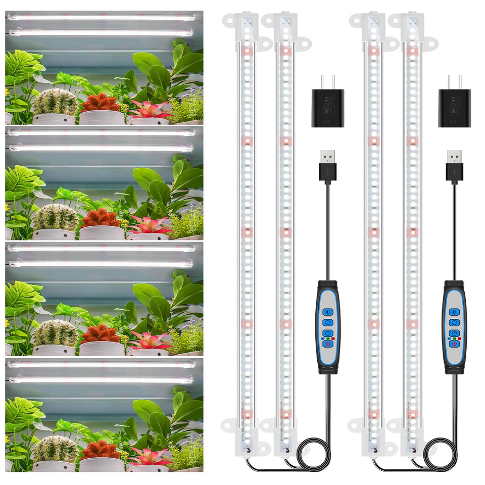 Wiaxulay LED grow light strip front view for even indoor growth with full-spectrum light