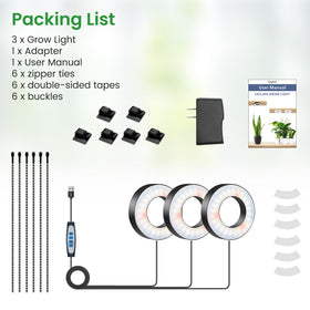 Wiaxulay grow light supports plants like herbs and leafy greens under LED