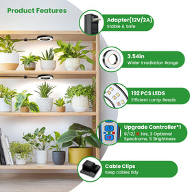 Wiaxulay timer options 6h, 12h, 16h tailor light for growth stages
