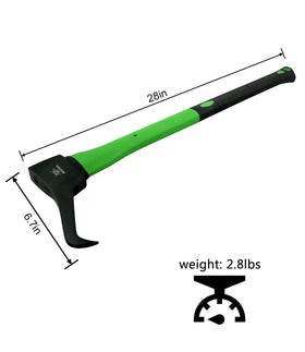 WICING Hookaroon anti slip grip provides secure control during heavy log moves.