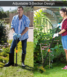 WICING weed puller adjustable three-section design for height and space flexibility