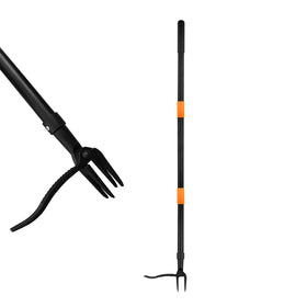 WICING weed puller with 4 claw head grips weeds root and removes them cleanly