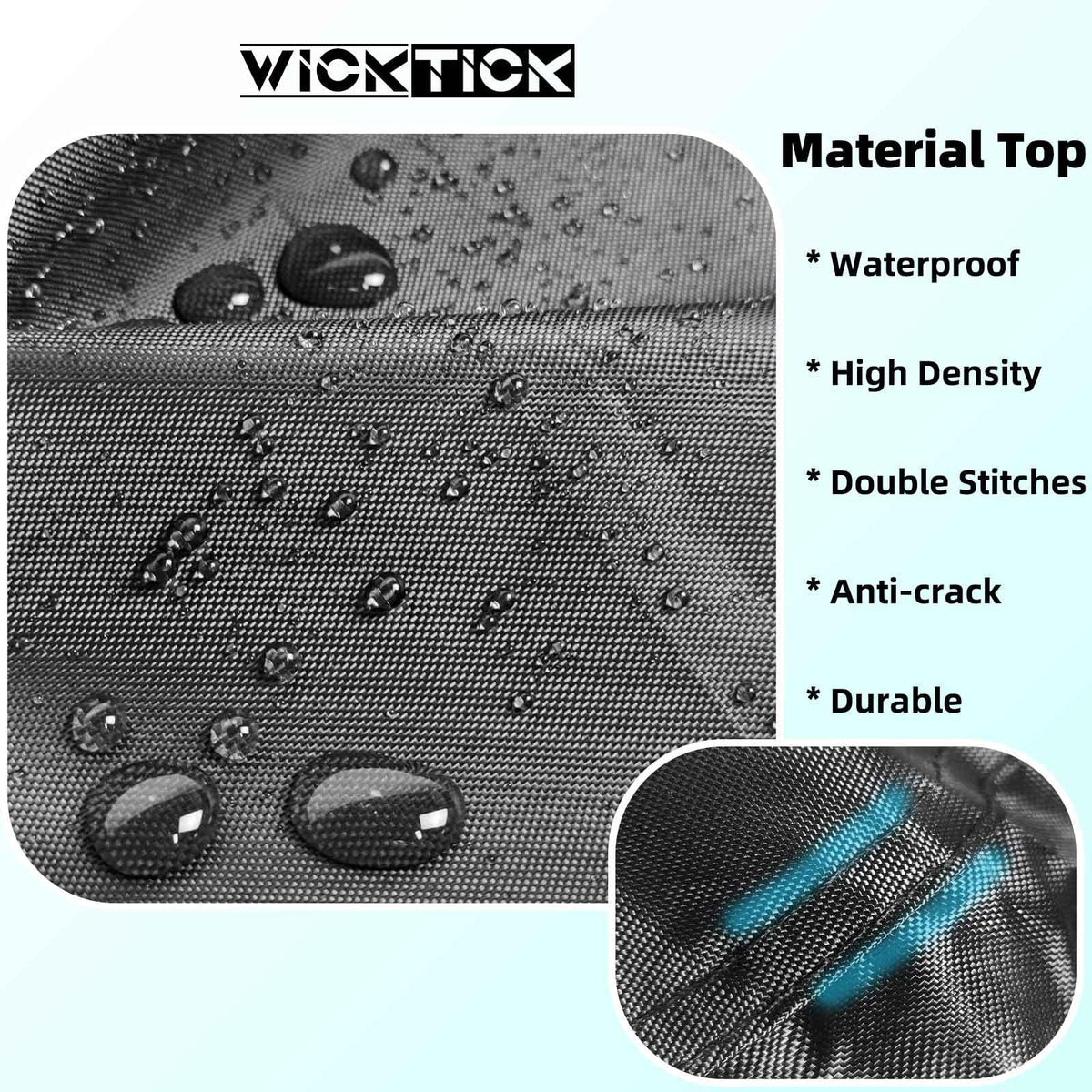 WICKTICK storage bag included helps tidy the cover when not in use.