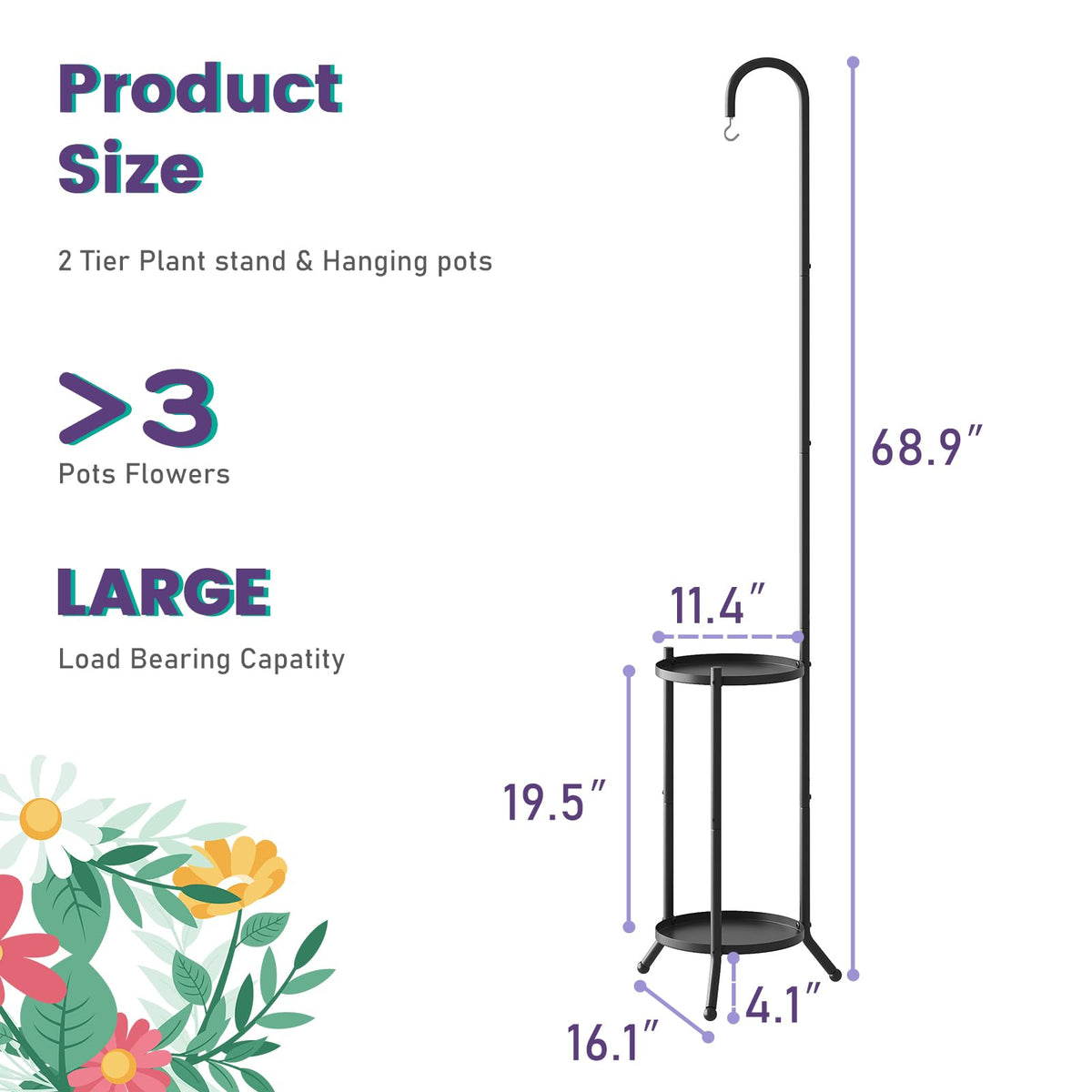 Wieghda corner balcony plant display fits tight spaces.