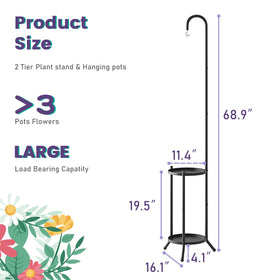 Wieghda corner balcony plant display fits tight spaces.