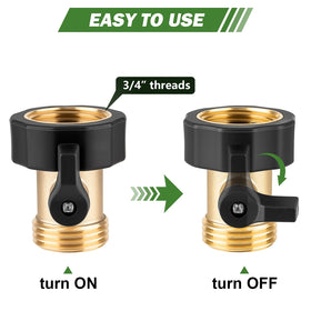 WIESVOP 2-pack shut-off valves offer convenient replacement for multiple hoses.