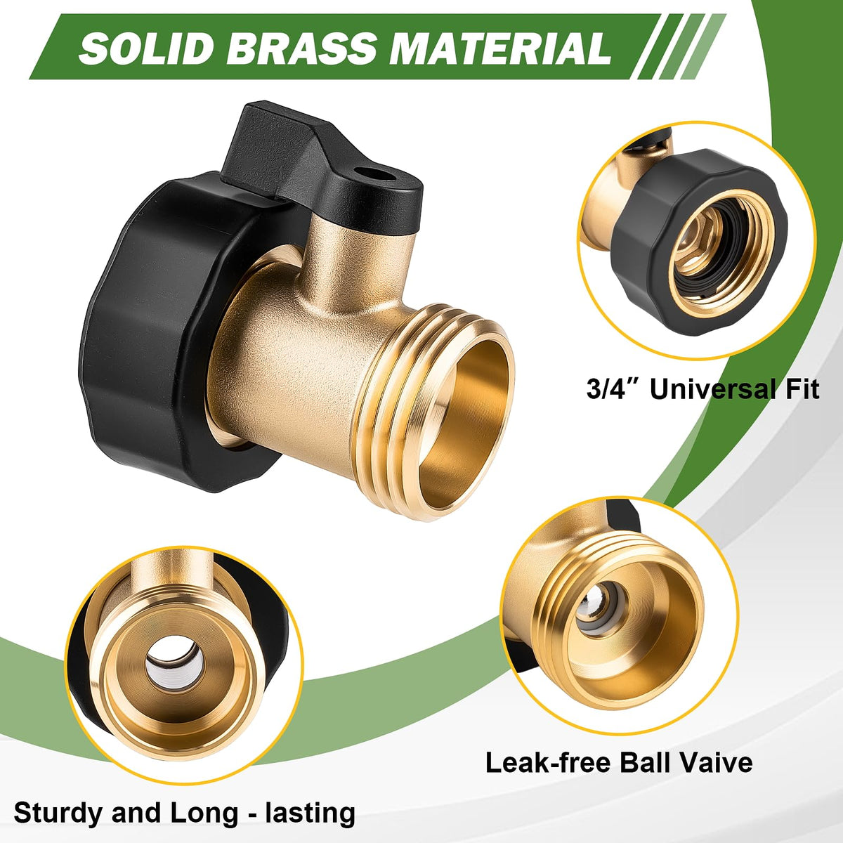 WIESVOP valve with adjustable flow control for precise watering.