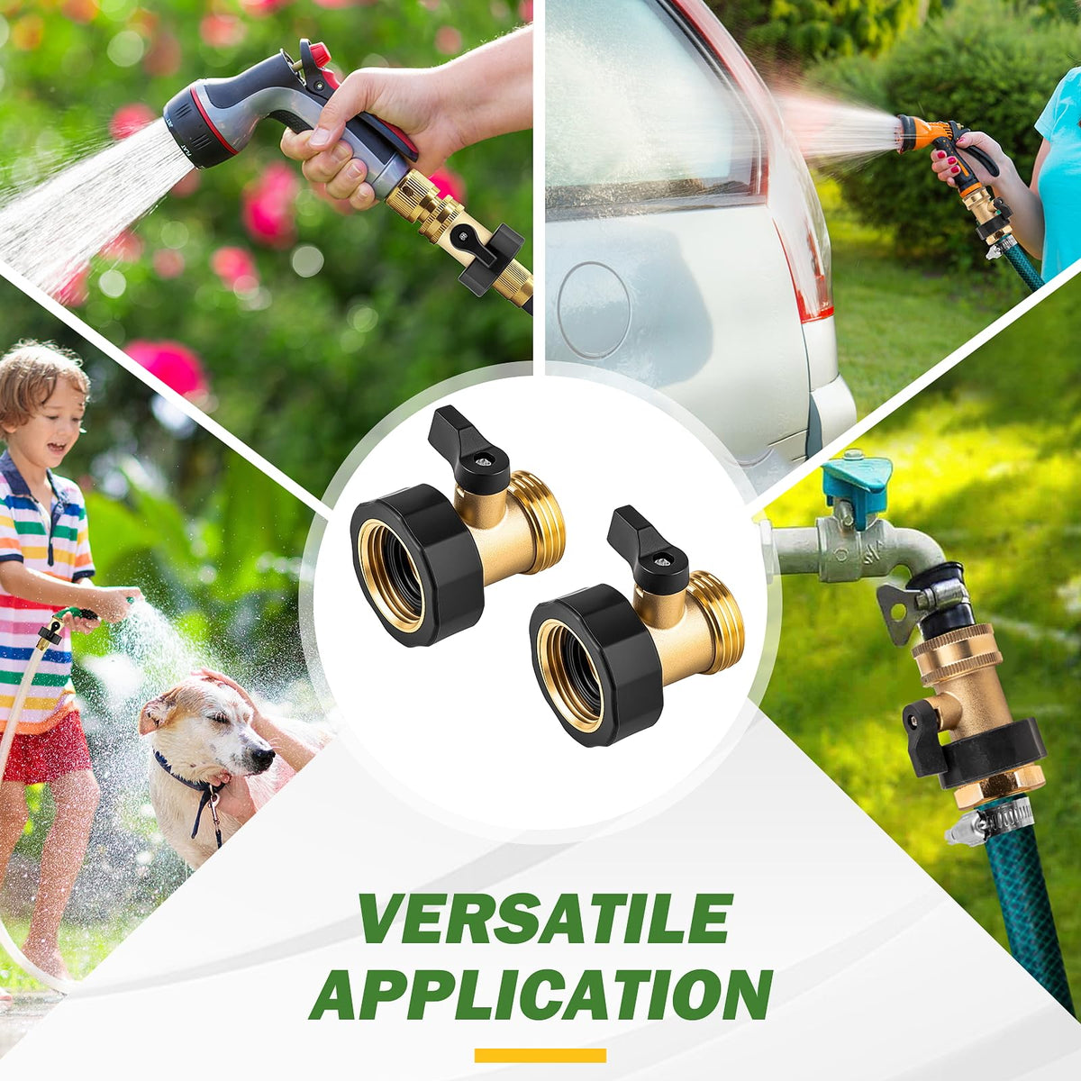 WIESVOP valve set includes extra washers for secure connections.