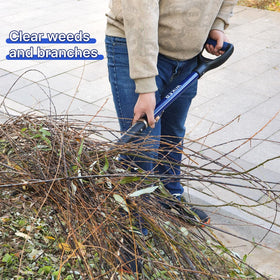WIKER pitchfork used on rocky soil shows sturdy design for tough digging