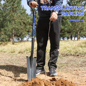 WIKER Spade Shovel fiberglass handle offers weatherproof toughness