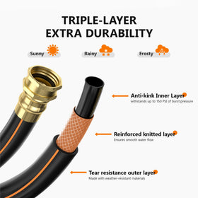 wikiwiki high-grid hose 1/2in 100ft durable and reliable