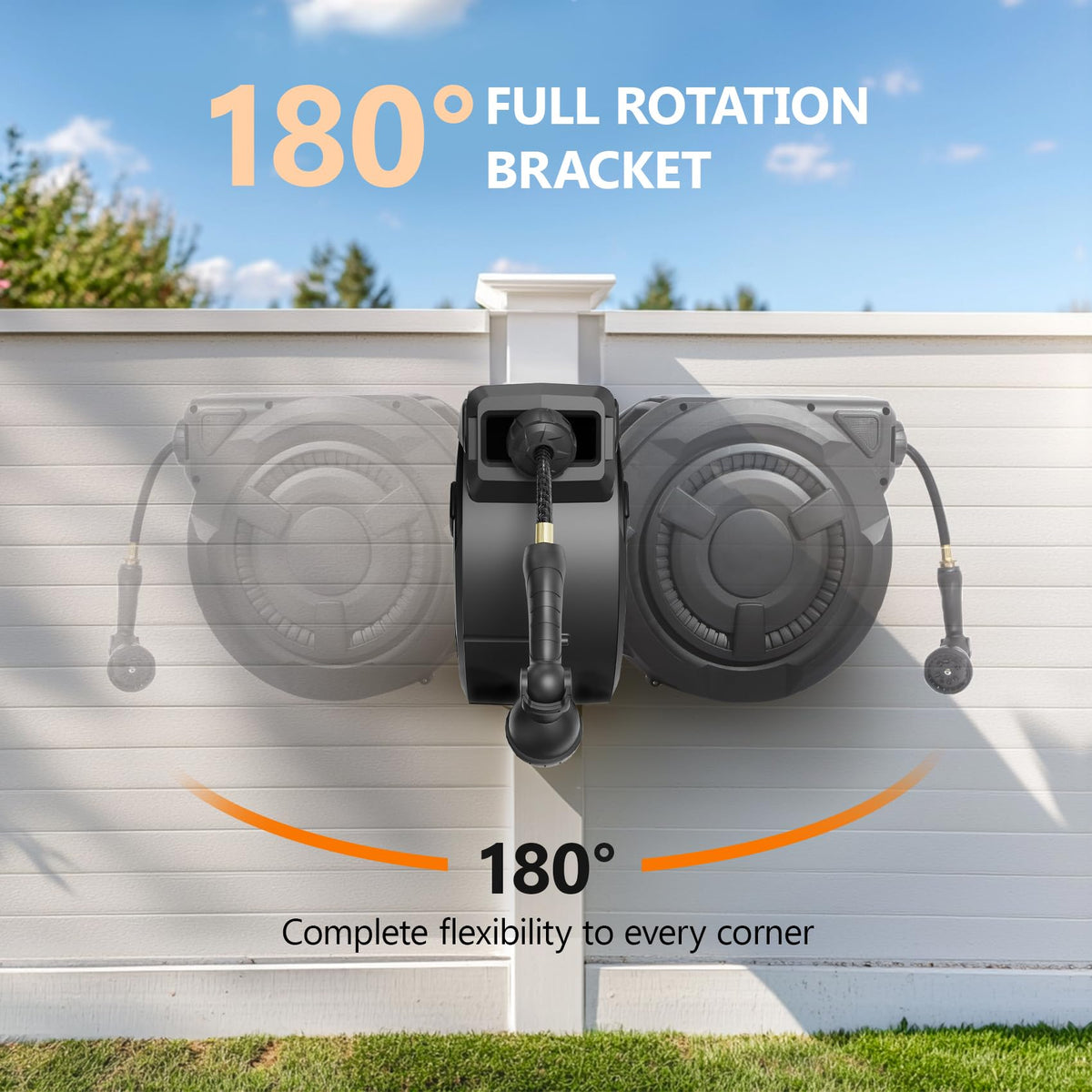wikiwiki UV-resistant housing protects the reel outdoors