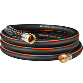 WILAWELS 15ft hose with brass connectors for secure water flow