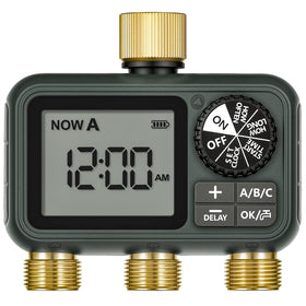 WILAWELS brass sprinkler timer swivel for easy hose attachment and precise watering control.