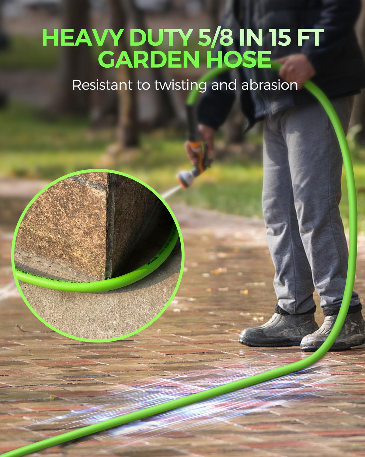 WILAWELS garden hose 5/8 inch inner diameter for balanced water flow