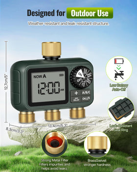 WILAWELS metal filter screen reduces leaks for reliable irrigation.