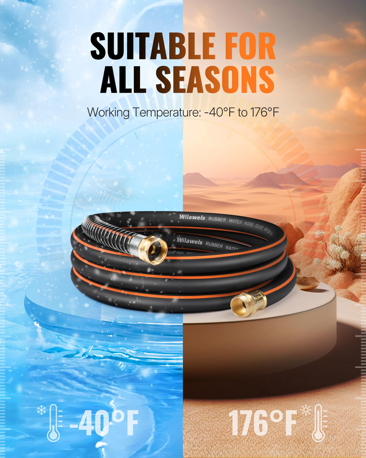 WILAWELS pure rubber elasticity improves flexibility