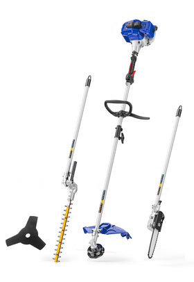 Wild Badger Power 26cc weed wacker front view shows all-in-one yard tool.